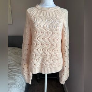 Privacy Please Pink Russell Sweater Size S